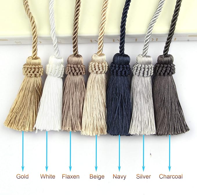 Fenghuangwu Curtain Tiebacks Handmade Decorative Curtain Holdbacks Rope - Image 6