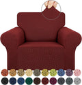 KEKUOU Stretch Single Sofa Slipcover 1 Piece Couch Sofa Cover Furniture by KEKUOU