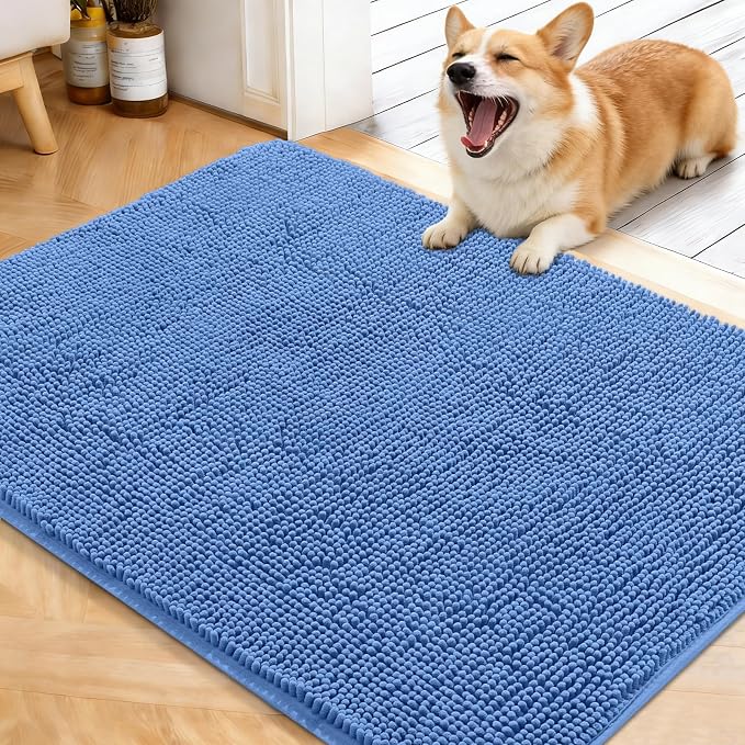 OLANLY Dog Door Mat for Muddy Paws 40x32, Absorbs Moisture and Dirt, Absorbent by OLANLY