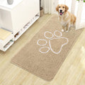 OLANLY Dog Door Mat for Muddy Paws 44x24, Paw Print Design, Absorbs Moisture by OLANLY