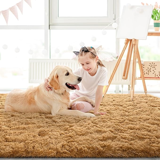 LOCHAS Ultra Soft Indoor Modern Area Rugs Fluffy Living Room Carpets - Image 3
