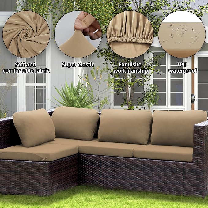 Outdoor Cushion Covers Set, Replacement - Image 4