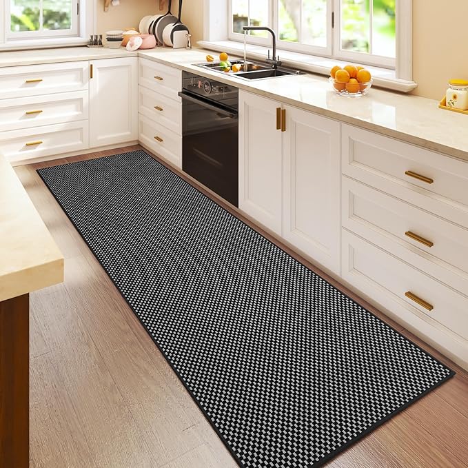 YDKGL 2x6 ft Kitchen Runner Rug Mat Non Slip Boho Woven Hallway Runner Washable by YDKGL