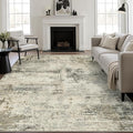 10x14 Area Rug Living Room: Modern Washable Soft Carpet Ash Brown | by FXRHLP