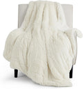 Bedsure GentleSoft Fuzzy Sherpa Faux Fur Twin Blanket Cream Cozy Gifts by BEDSURE
