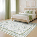 Green and Blue Kids Rugs for Bedroom 5x8 by HazoHaus