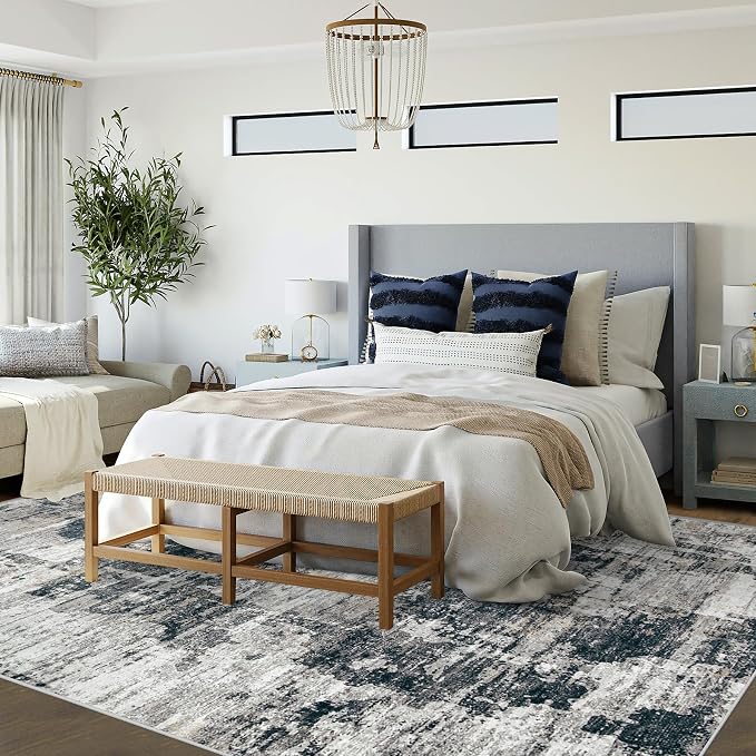 6x9 Area Rugs for Living Room, Washable Modern Abstract Large Area Rug Neutral - Image 5