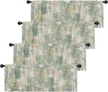 Emvency 4 Pack Valances Window Treatments, Abstract Sage Rustic Vintage Drapes by Emvency