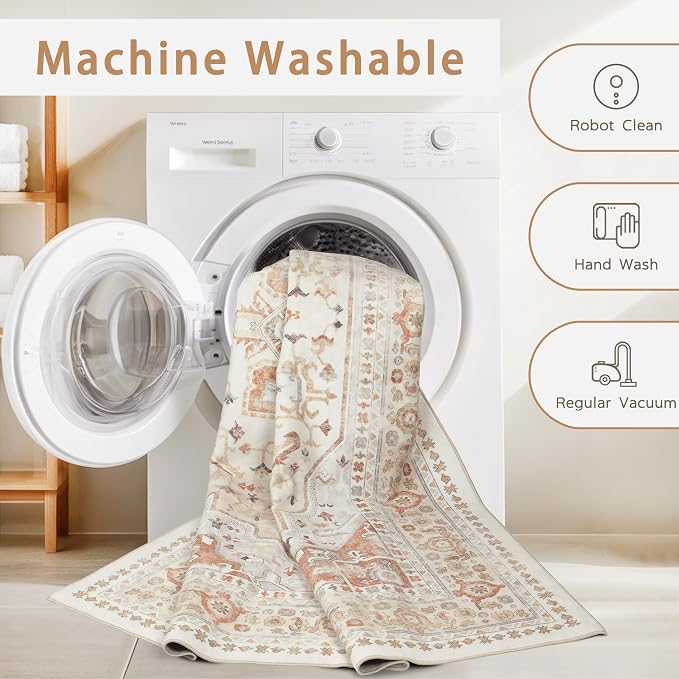 Washable Rugs 8x10 Area Rugs for Living Room, Rugs for Bedroom, Large Carpets - Image 4