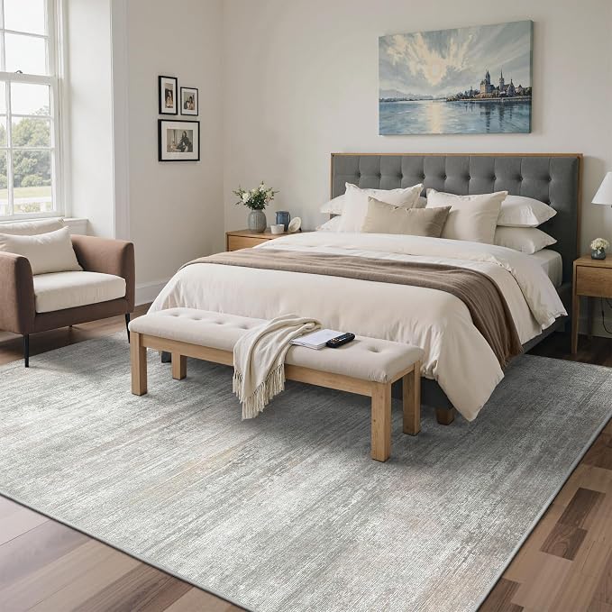 Area Rugs 3x5 for Living Room Bedroom, Modern Abstract Machine Washable Rug - Image 4