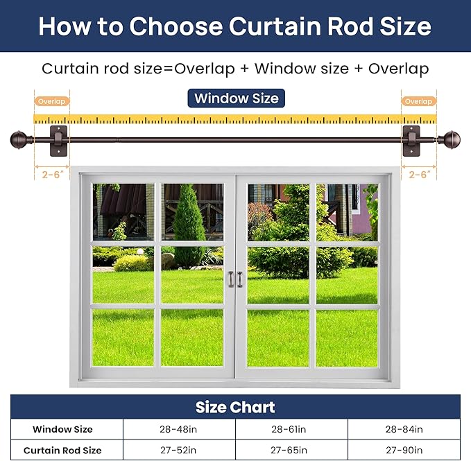 ENJOYBASICS No Drill Curtain Rods - Image 8