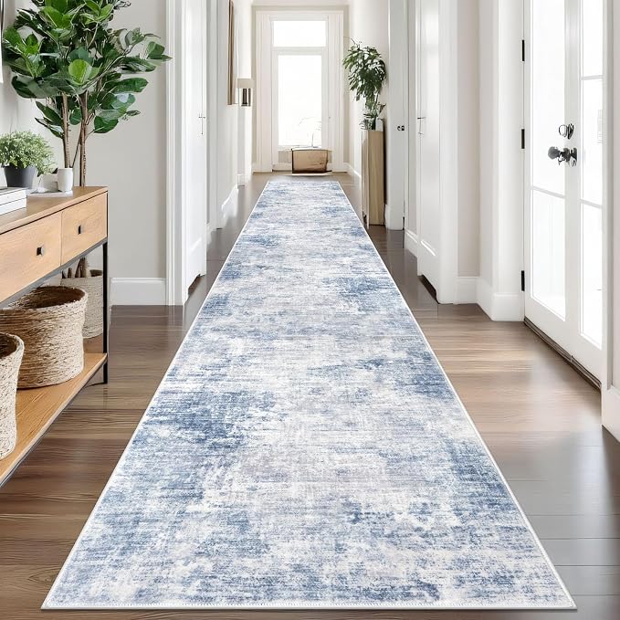 IOHOUZE Abstract Runner Rug 3x18 Ft Washable Runners by iOhouze
