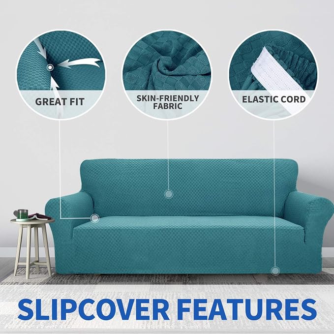 ZNSAYOTX 1 Piece Jacquard Chair Slipcovers - Image 5