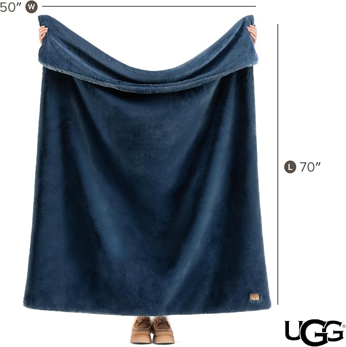 UGG Euphoria Faux Fur Throw Blanket, Soft Warm Throw Blankets - Image 8
