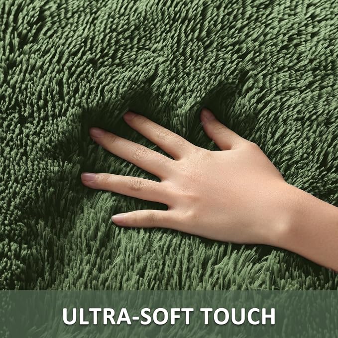Ophanie Gray Green Grass Area Rugs - Image 2