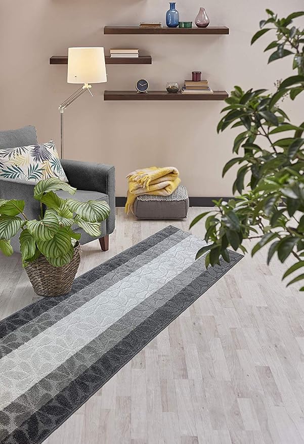 10 Ft Gray Hallway Runner Rug, Non Slip Washable, Kitchen & Entryway | 2'2" x - Image 5