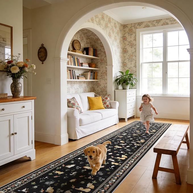 2x12 Washable Hallway Runner Rug by EISUROM
