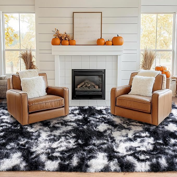 Pionblank Large Rug for Living Room 6x9 Feet, Modern Soft Shag Area Rug - Image 2