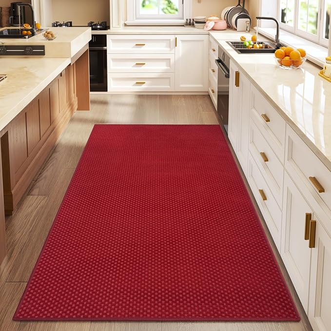 YDKGL 3x5 ft Area Rug Entryway Runner Rug Non Slip Washable, Boho Woven Kitchen - Image 3