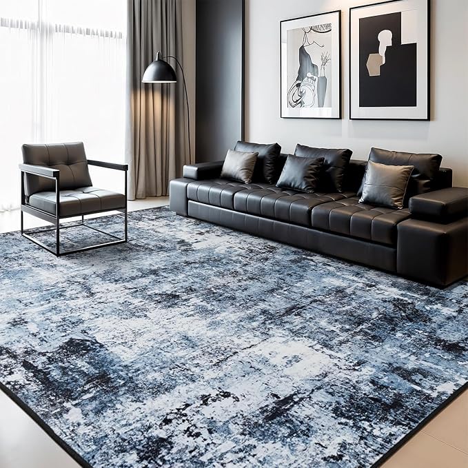 Rugflix 6x9 Area Rugs for Living Room, Washable Large Rug Stain-Resistant Low - Image 9