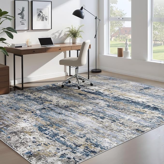 pmtsns Area Rugs 5x7 for Living Room: Washable Rug Modern Abstract Neutral Soft - Image 7