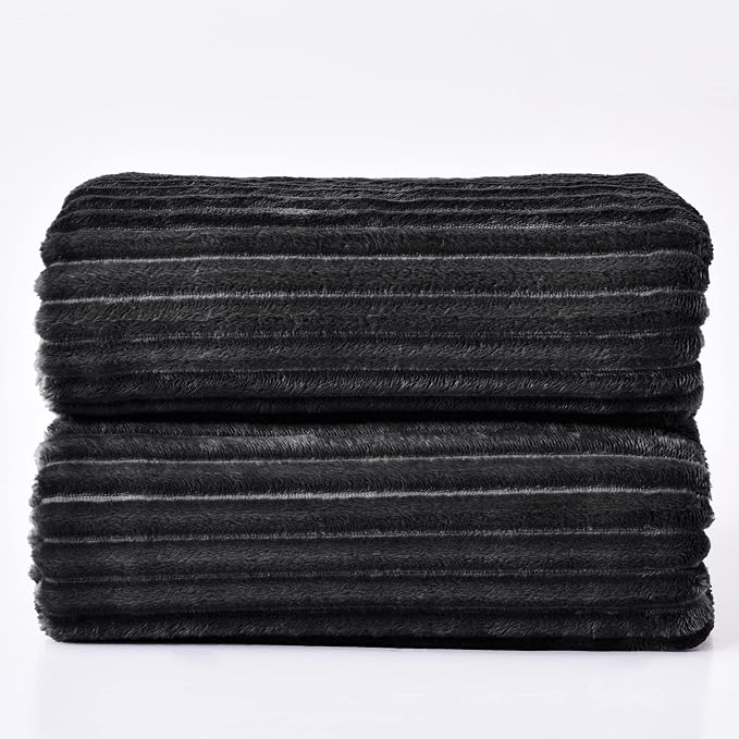 BEDELITE Fleece Blanket King Size – 3D Ribbed Jacquard Soft and Warm Decorative - Image 9