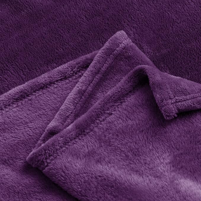 BEDELITE Fleece Blanket Purple Throw Blankets - Image 9