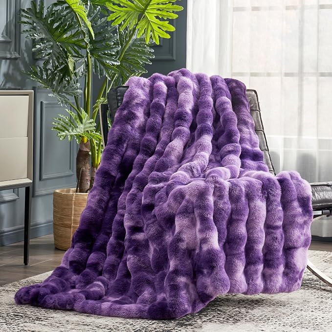 Cozy Bliss Faux Fur Throw Blanket by CozyBliss