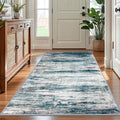 KOZYFLY 4x6 Area Rug Modern Abstract Washable Large Entryway Rug Non-Slip Soft by KOZYFLY