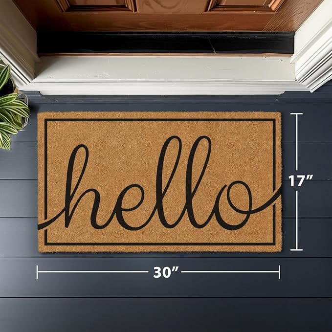 Barnyard Designs Natural Coco Coir Heavy Duty Backing Doormat - Image 3