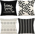 YCOLL Pillow Covers 16x16 Set of 4, Modern Sofa Throw Pillow Cover, Decorative by PillowCoversExpert