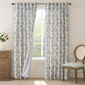 jinchan Lined Linen Floral Curtains by JINCHAN