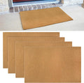 4 Pack Blank Door Mats, 30x17 Inch Artificial Coir Door Mats Outdoor by Unknown