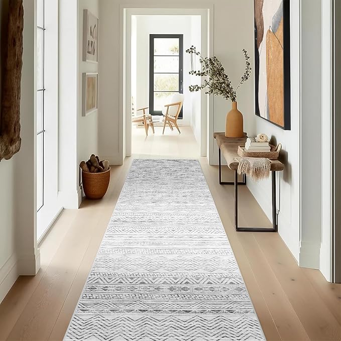 Washable Moroccan Hallway Runner Rugs - Image 4