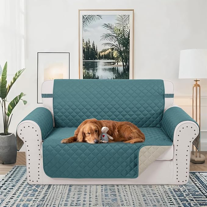 Reversible Loveseat Sofa Covers Couch Cover Furniture Protector - Image 2