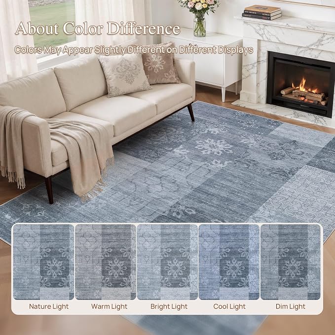UERMEI 8x10 Area Rug for Living Room - Image 6