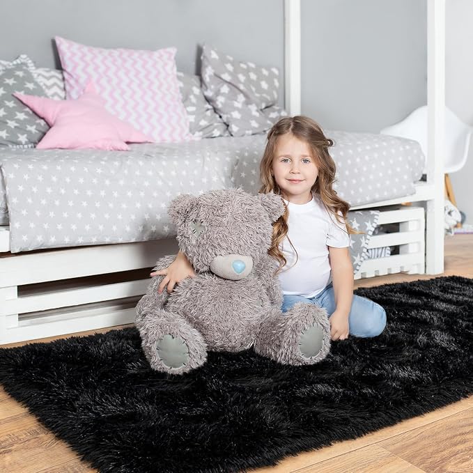 Pionblank Fluffy Runner Rugs for Bedroom 2x6, Modern Shaggy Area Rug for - Image 3