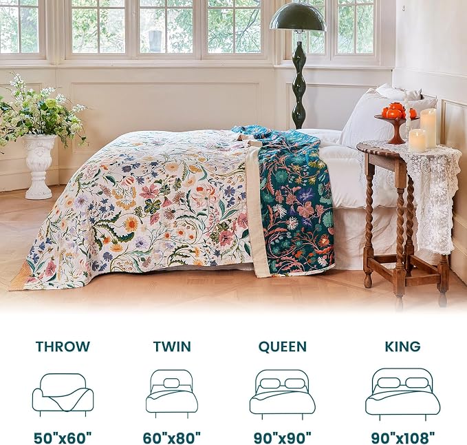 MSGKV The Boho Layer: 60"x80" Cotton Throw Blanket – Full Size - Image 5