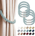 NICEEC 6 Pack Strong Magnetic Curtain Tiebacks Modern Simple Style Drape Tie by NICEEC