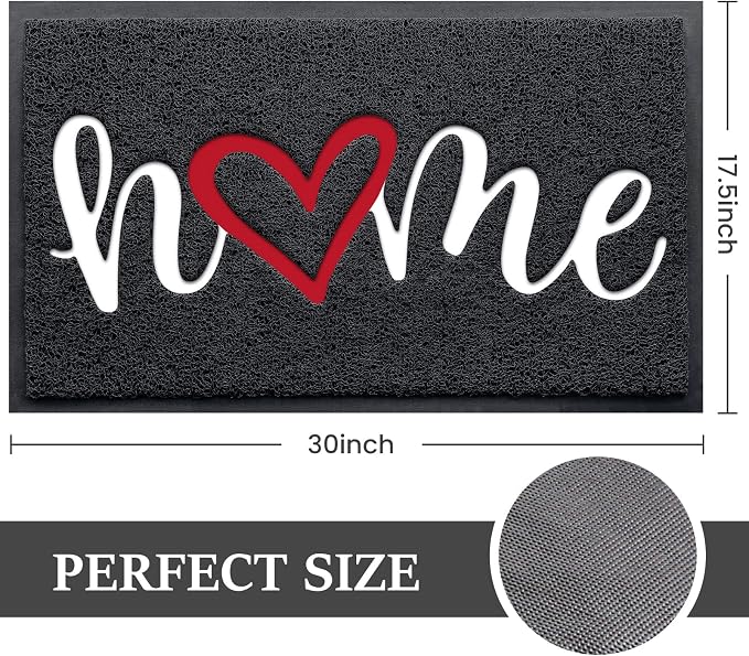 BeneathYourFeet Door Mat, Welcome Mat Low Profile Floor Mat Front Doormat - Image 2