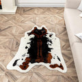 Faux Cowhide Rug Cow Print Area Rug Premium Faux Animal Skin Hide Rugs Tricolor by yingda1992