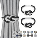 NICEEC 2 Pack Mini Magnetic Curtain Tiebacks Nordic Simple Style Drape Tie by NICEEC