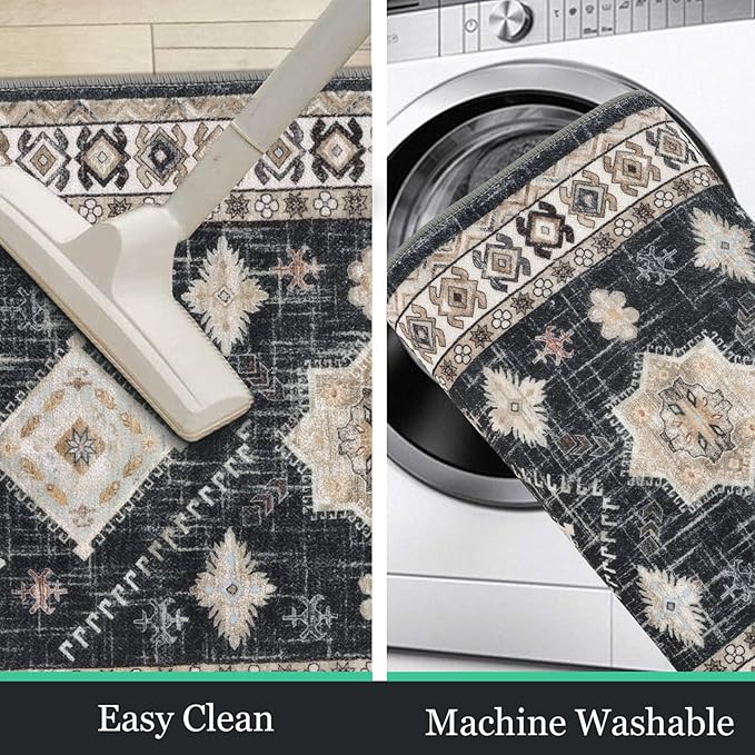 HEBE Boho Kitchen Rug Sets 3 Piece - Image 4