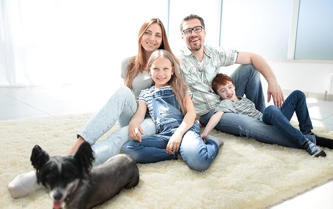 LOCHAS Ultra Soft Indoor Modern Area Rugs Fluffy Living Room Carpets - Image 3