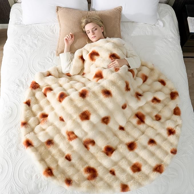 Cozy Bliss Burrito Faux Fur Throw Blanket - Image 7