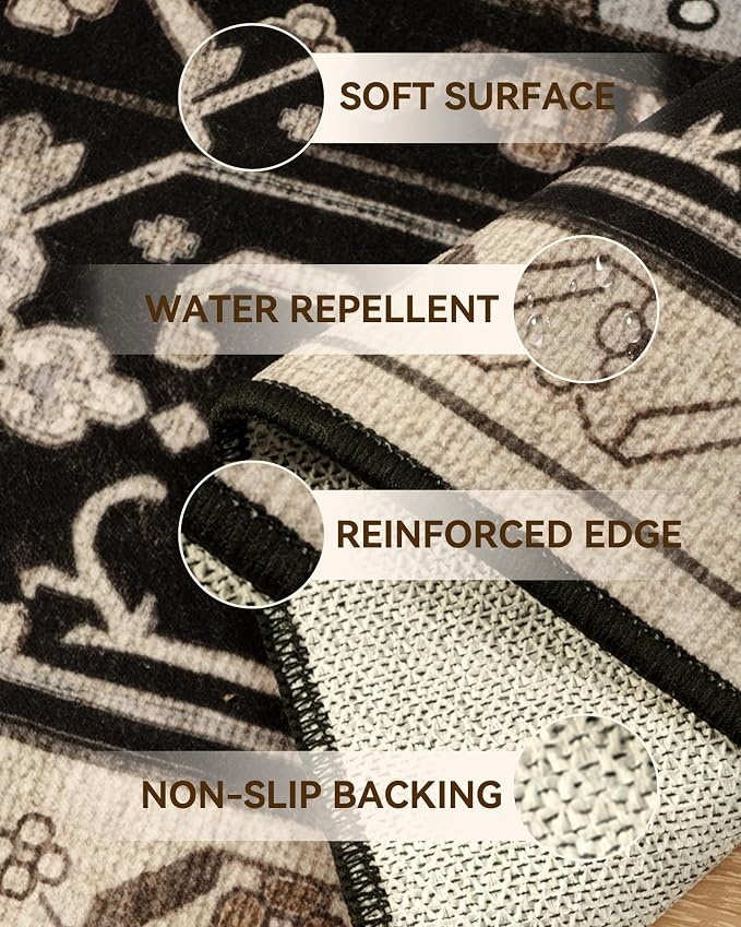 Area Rugs 2'x10' Runner Rug Non Slip Washable - Image 5