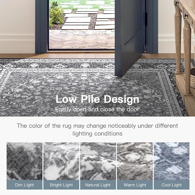 Lofus 8x10 Area Rugs for Living Room, Machine Washable Non-Slip Area Rug - Image 8