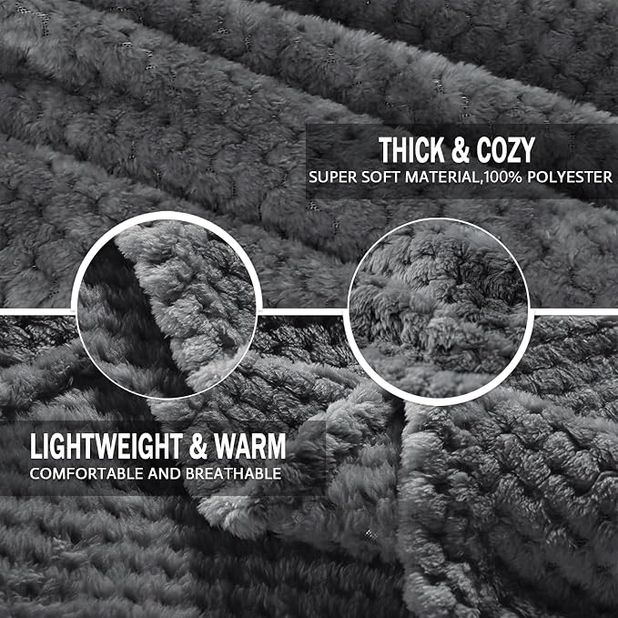 Exclusivo Mezcla Fleece Throw Blanket Extra Large, Super Soft and Warm Blankets - Image 4