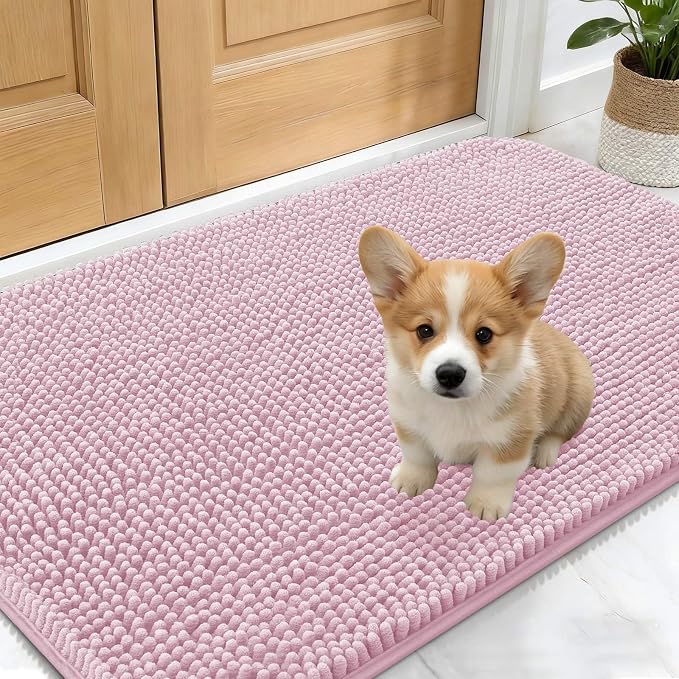 OLANLY Dog Door Mat for Muddy Paws 24x16, Absorbs Moisture and Dirt, Absorbent by OLANLY
