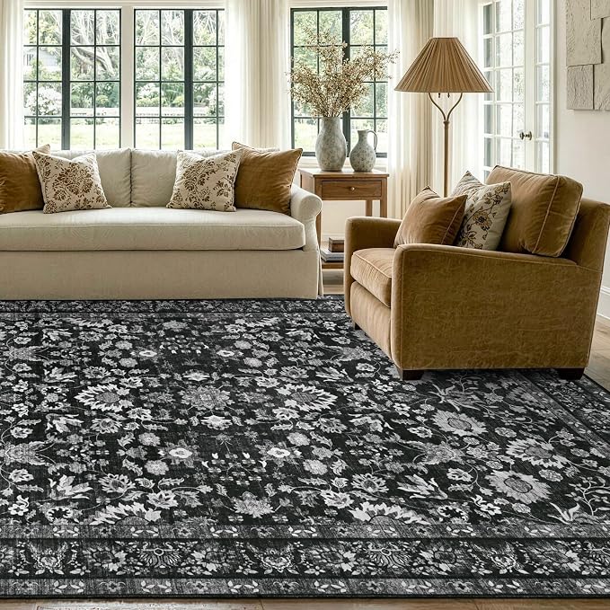 8x10 Ft Large Area Rugs for Living Room, Soft Non-Slip Machine Washable Rug - Image 3